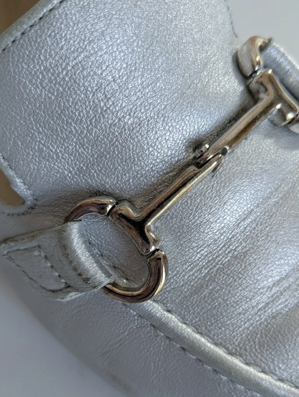 Paul Green Daphne Silver Loafers Size 8